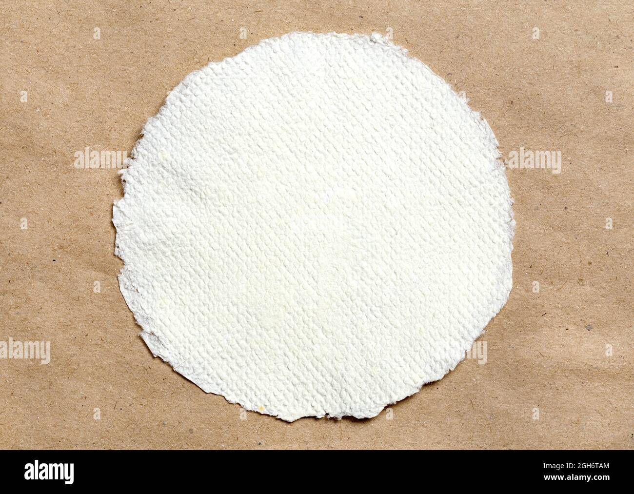 Hand made craft natural paper Stock Photo