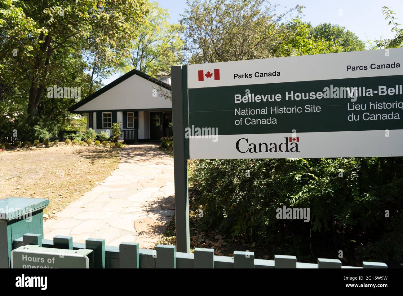 Bellevue House National Historic Site, Kingston, Ontario, Canada Stock