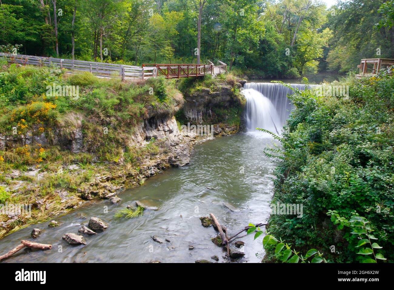 Cedar Cliff Falls, Cedarville, Ohio Stock Photo Alamy