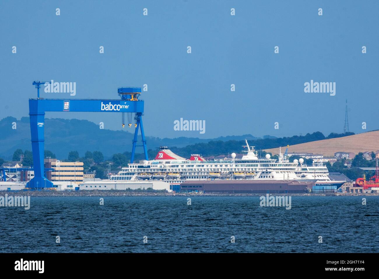 Fred Olsen Cruise Lines Ships Berthed At The Port Of Rosyth Fife Scotland During The Coronavirus Pandemic Stock Photo Alamy