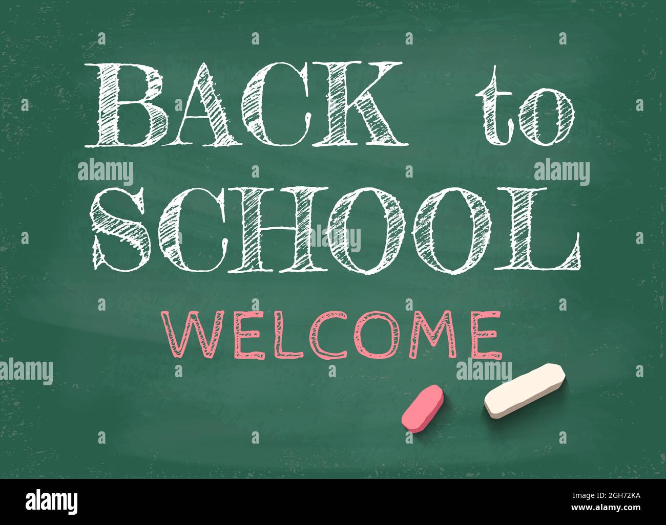 Vector vintage greeting card Back to school 20212022. Back to school