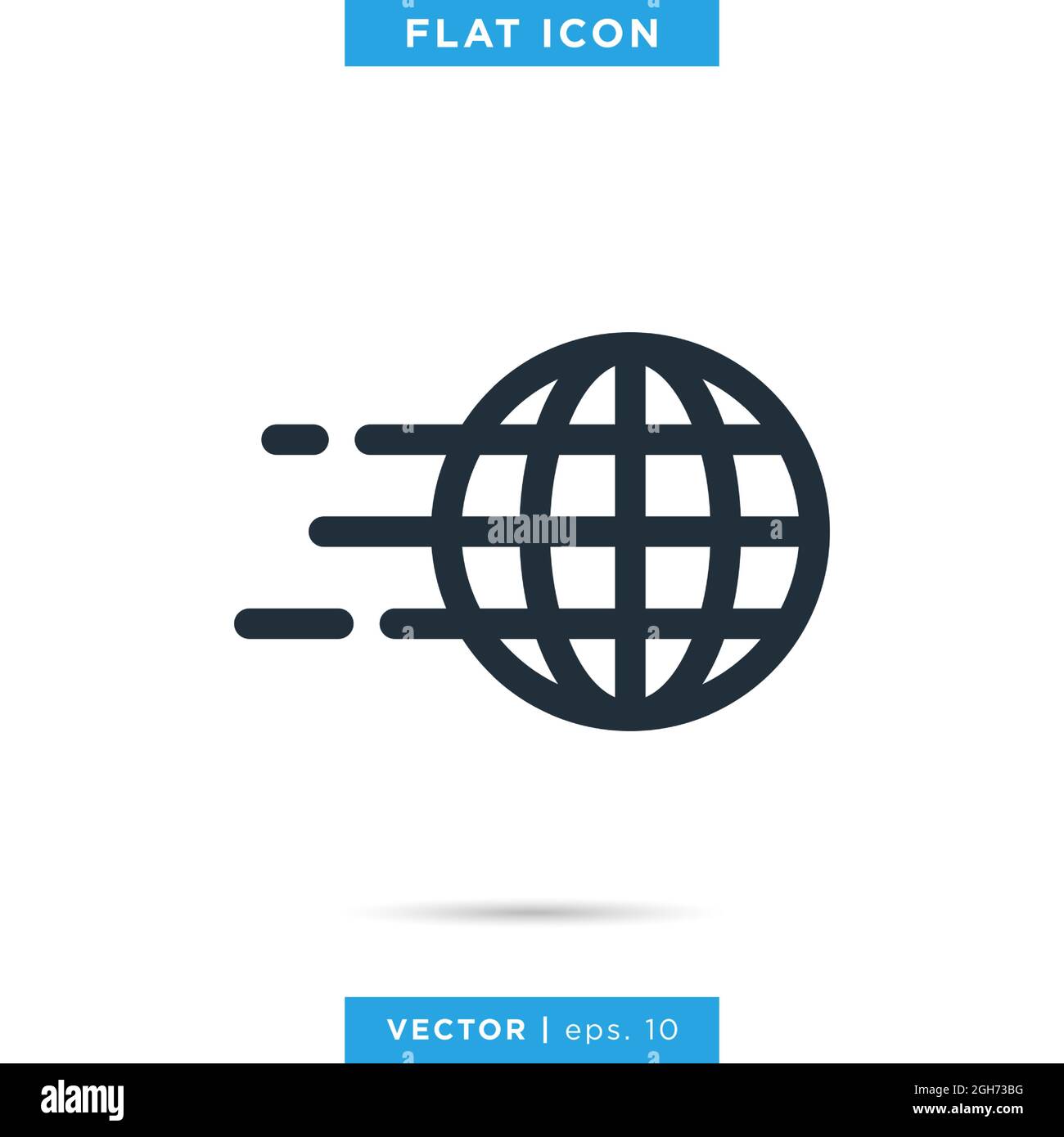 Globe icon vector stock illustration design template. Vector eps 10 ...