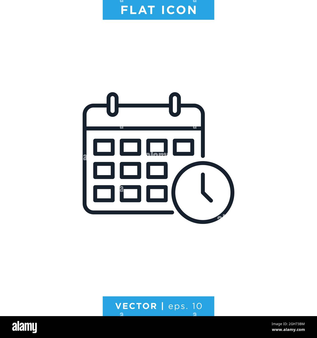 date-and-time-icon-vector-stock-illustration-design-template-vector