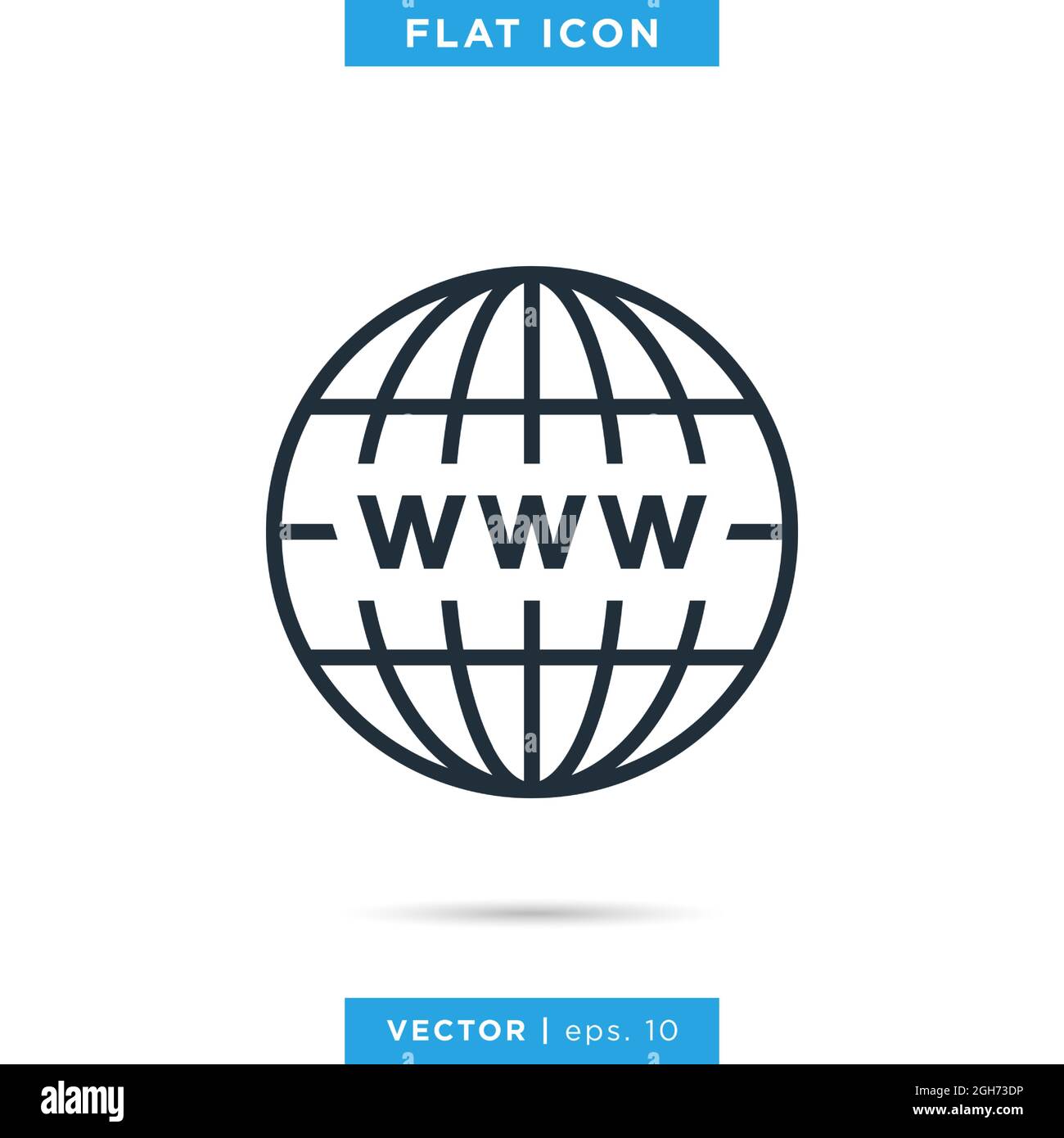 Globe icon vector stock illustration design template. Vector eps 10. Stock Vector