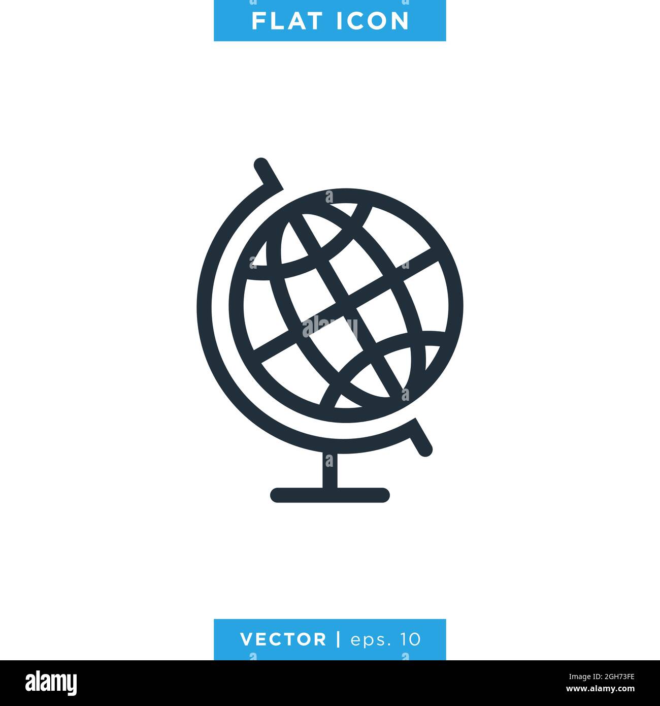 Globe icon vector stock illustration design template. Vector eps 10 ...