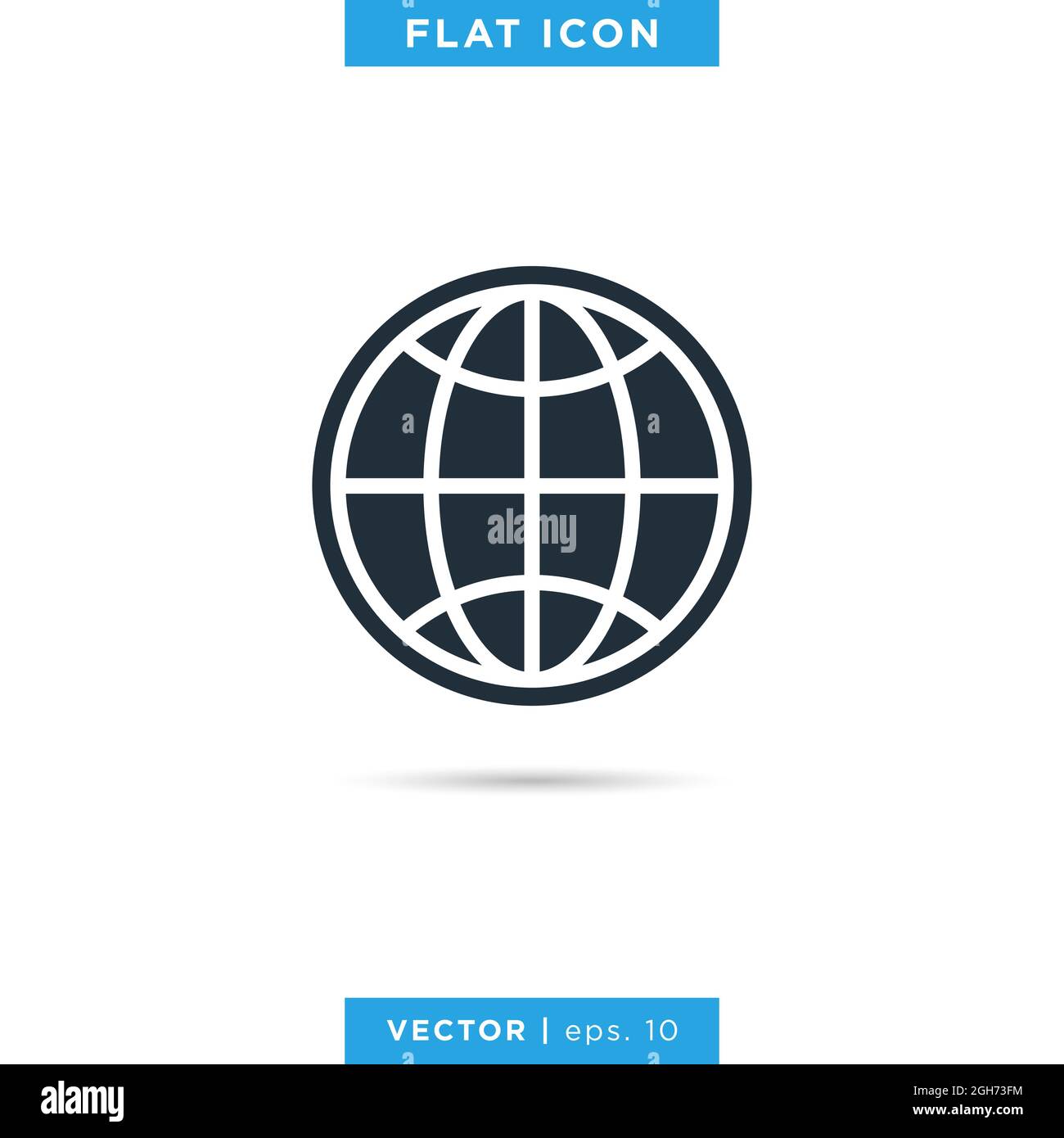 Globe icon vector stock illustration design template. Vector eps 10 ...
