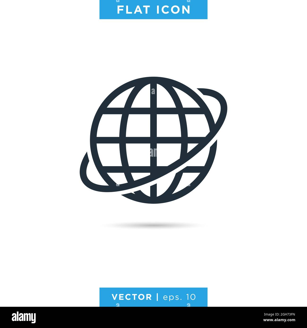 Globe icon vector stock illustration design template. Vector eps 10 ...