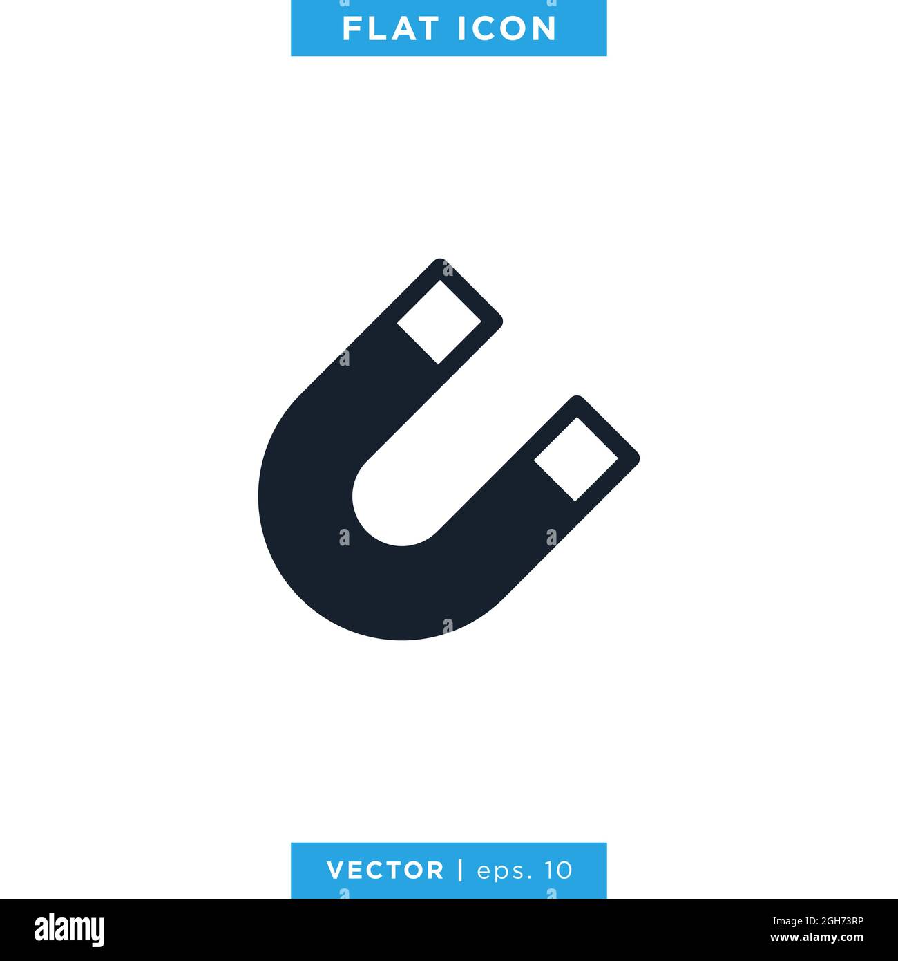 Magnet icon vector stock illustration design template. Vector eps 10. Stock Vector