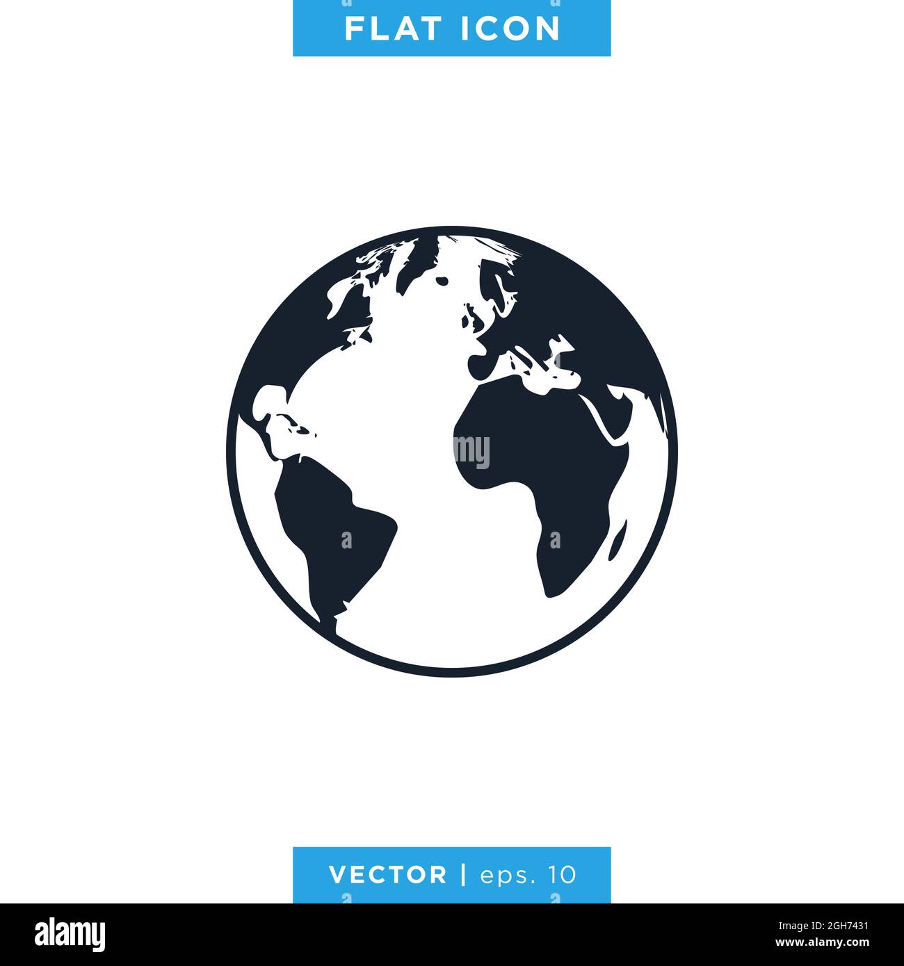 Globe icon vector stock illustration design template. Vector eps 10 ...