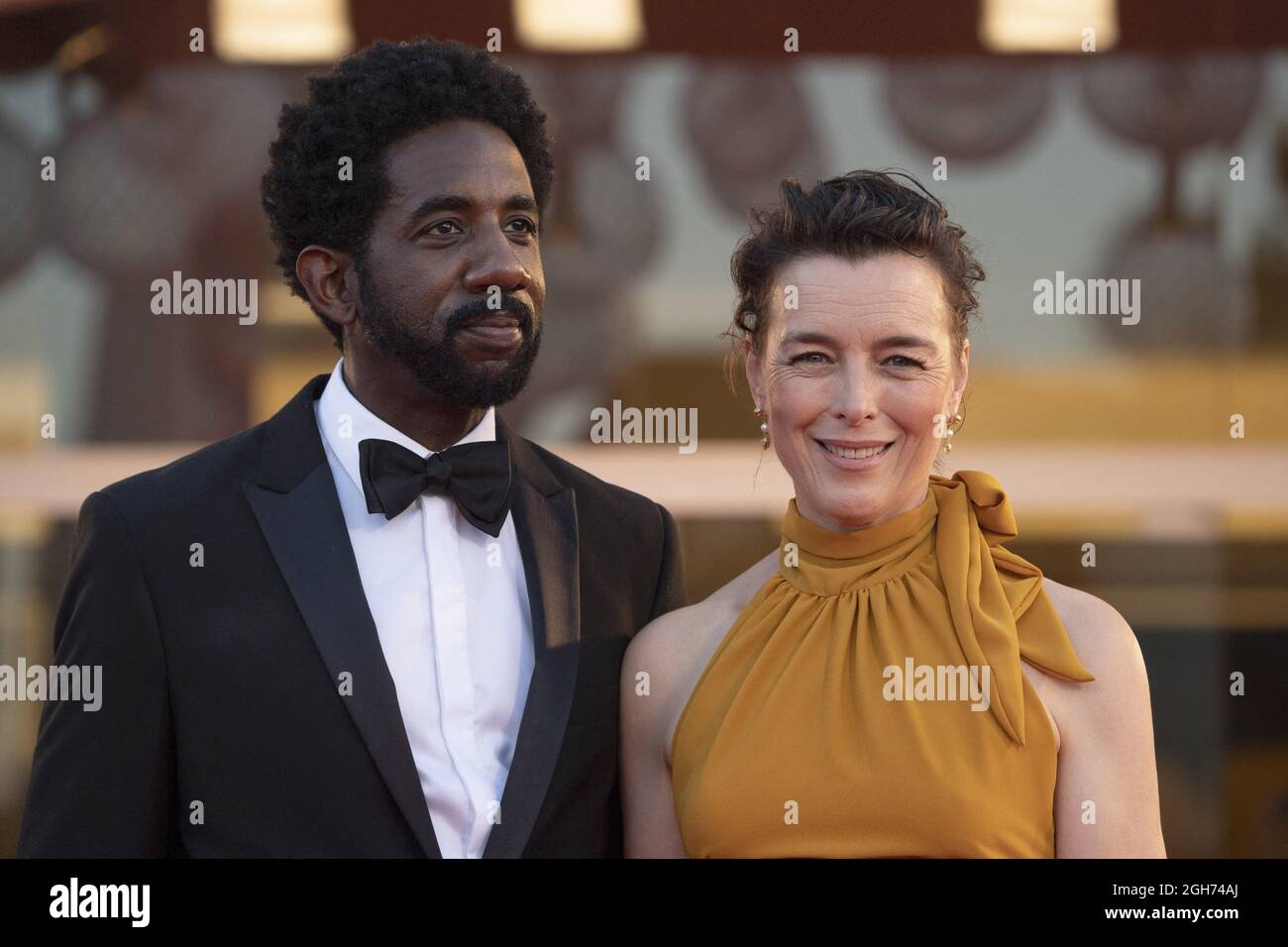 Rhashan Stone and Olivia Williams attending the Kineo Prize Red Carpet
