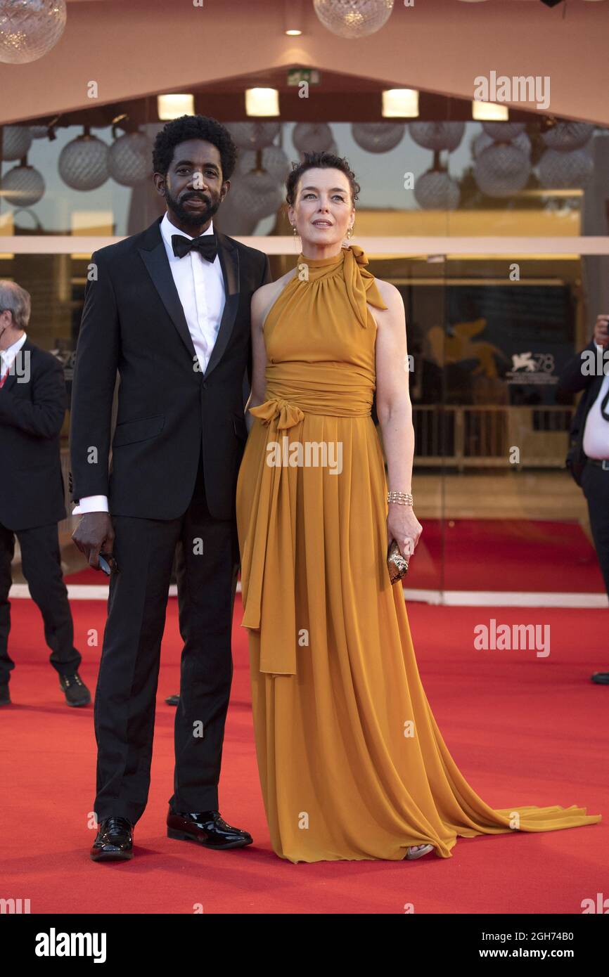 Rhashan Stone and Olivia Williams attending the Kineo Prize Red Carpet