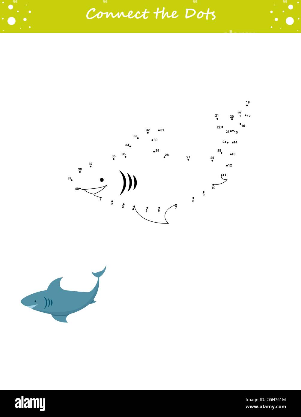 we draw a shark dot to dot draw a line game for toddler learning numbers for kid education developing worksheet stock vector image art alamy