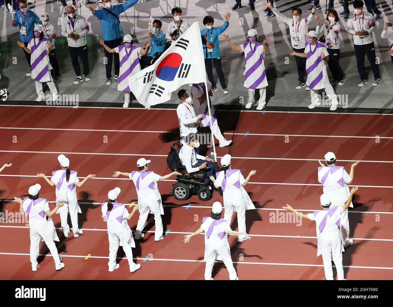 06th Sep, 2021. S. Korean para athlete at Tokyo Paralympics' closing