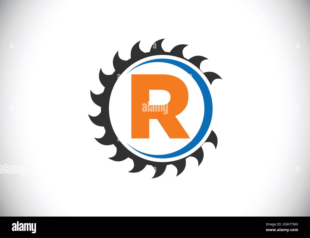 Initial R monogram alphabet with the saw blade. Carpentry, woodworking logo  design. Font emblem. Modern vector logo for sawmill business and company  Stock Vector Image & Art - Alamy