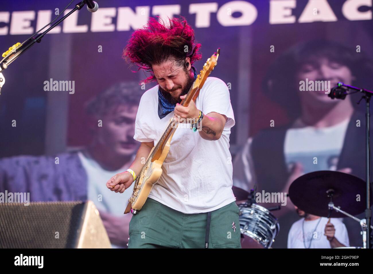 Zachary Scott Carothers of Portugal. the Man performs during Day 2 of