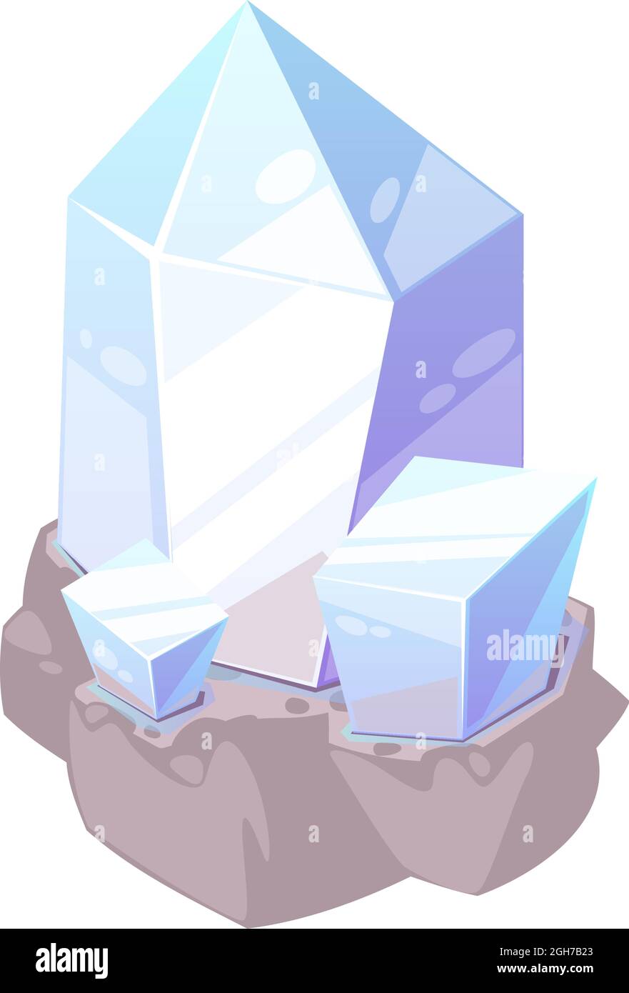 Mineral expensive tourmaline semi precious emerald isolated flat cartoon icon. Vector apatite opal quartz glass. Ui game jewelry, precious gemology ro Stock Vector