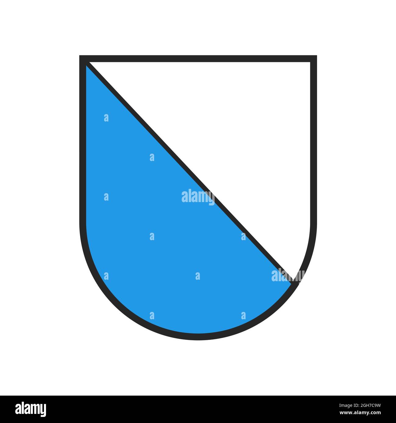 Flag of the kanton and city of zurich Stock Vector Images Alamy