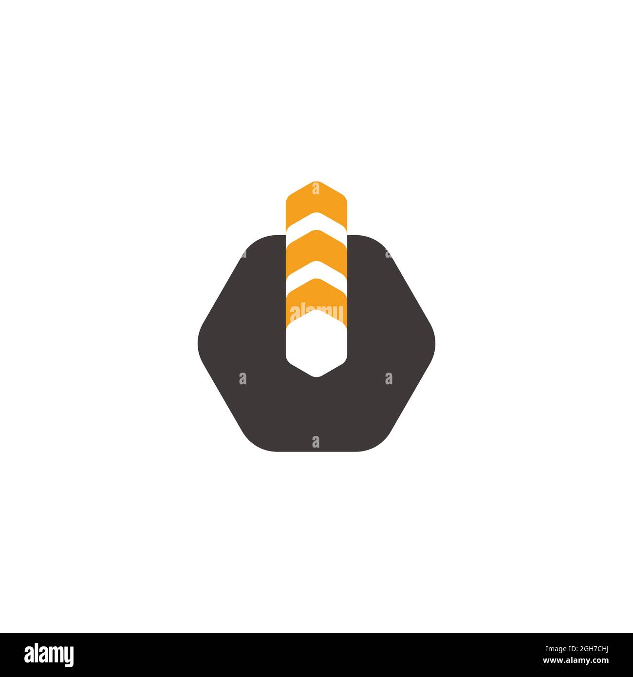 letter u arrows up geometric motion logo vector Stock Vector