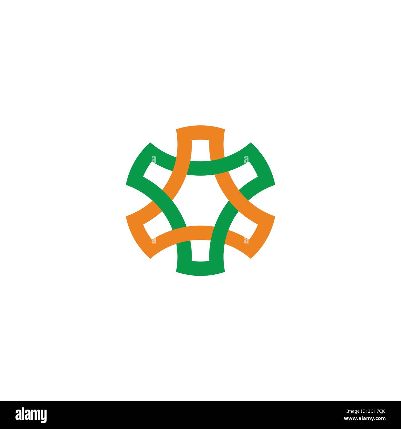 letter ay simple linked triangle colorful logo vector Stock Vector