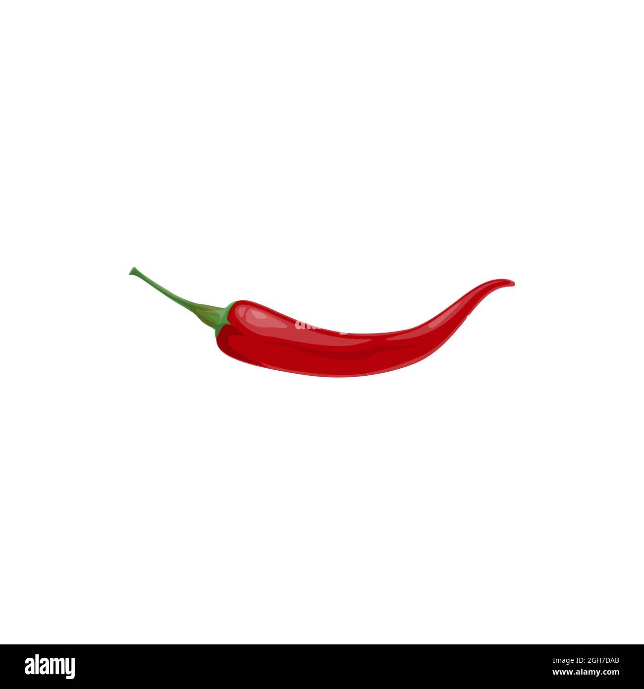 Chili pepper vector red hot chilli vegetable, savory natural condiment ...