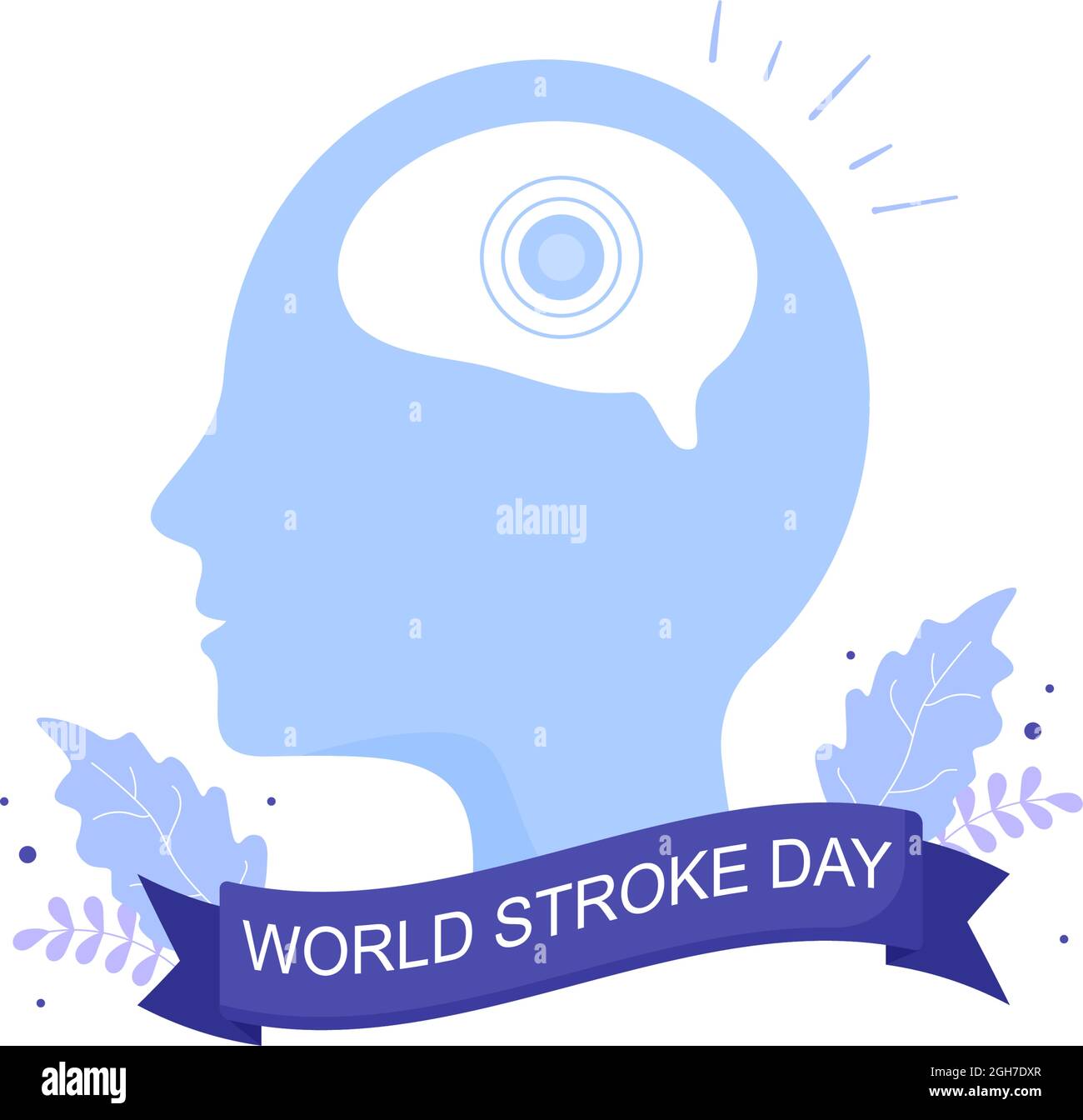 World Stroke Day Vector Illustration Commemorated Every October 29 With