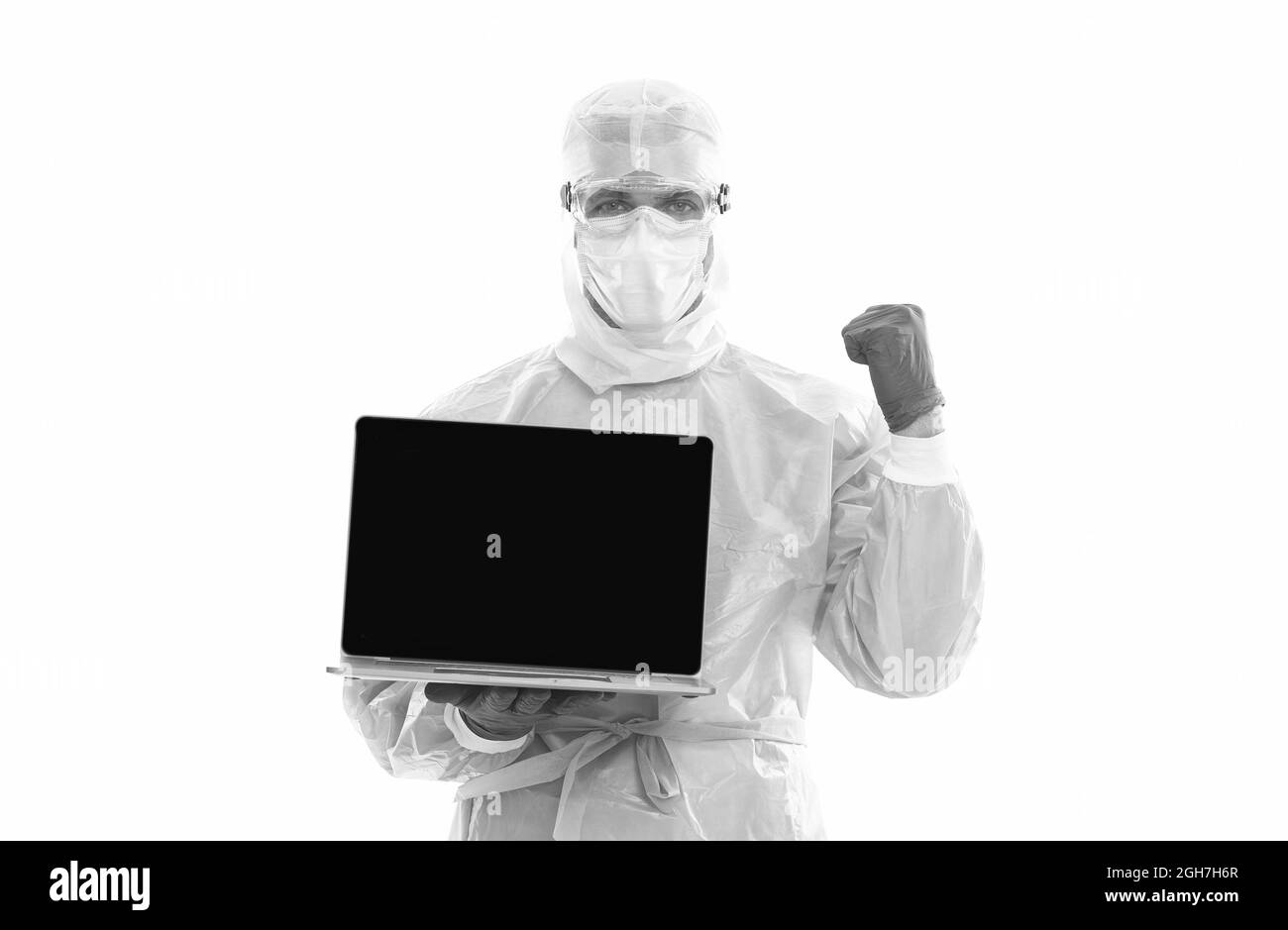 Online virus prevention tips Black and White Stock Photos & Images - Alamy