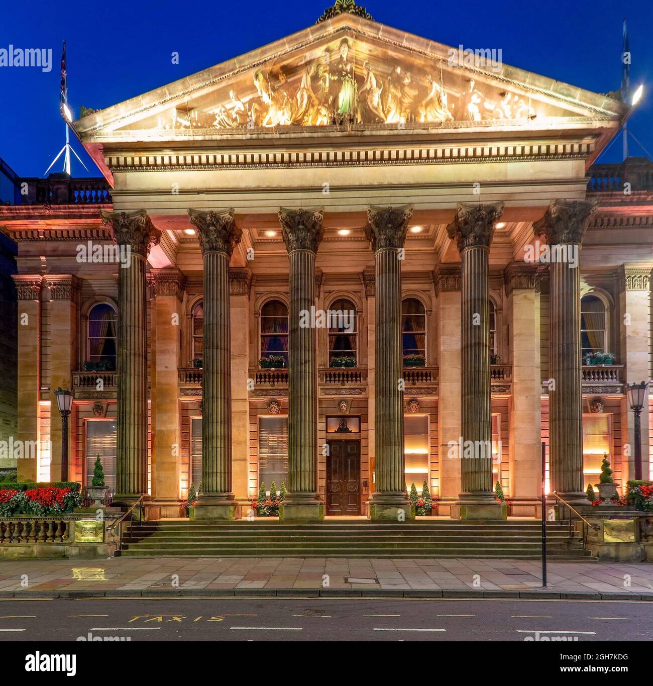 Dome Bar and Restaurant is situated in George Street in the city centre of Edinburgh, Scotland, UK Stock Photo