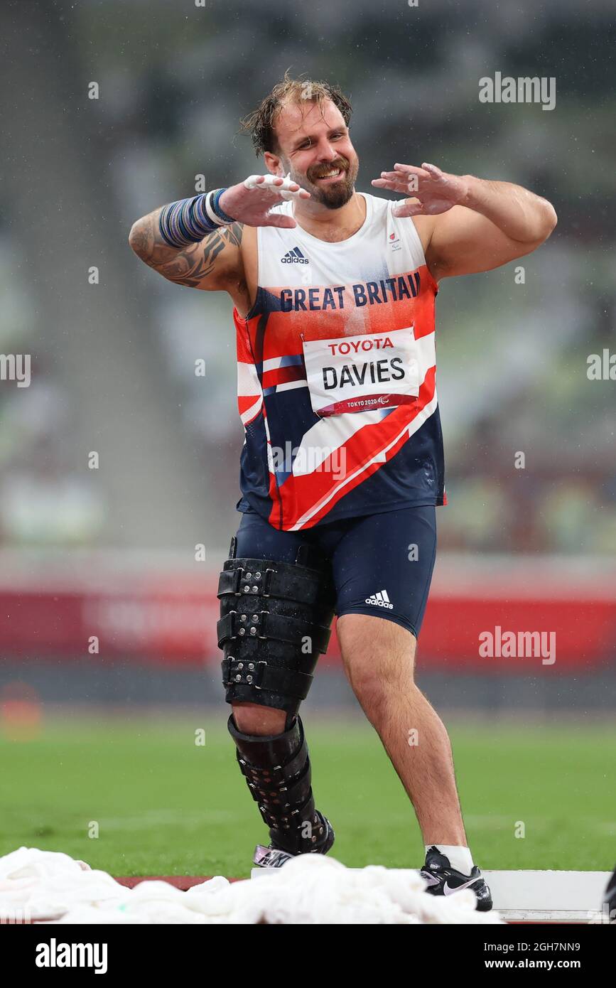 DAVIES Aled (GBR) competes in the Athletics - Men's Shot Put - F63 ...