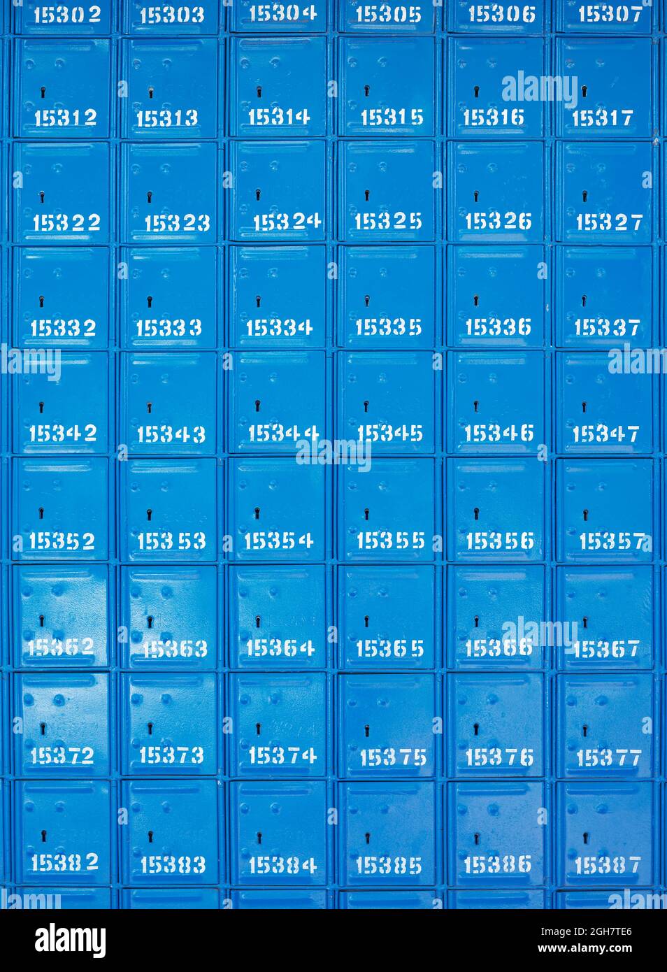 multiple letter boxes or mail boxes or post boxes or safe deposit boxes