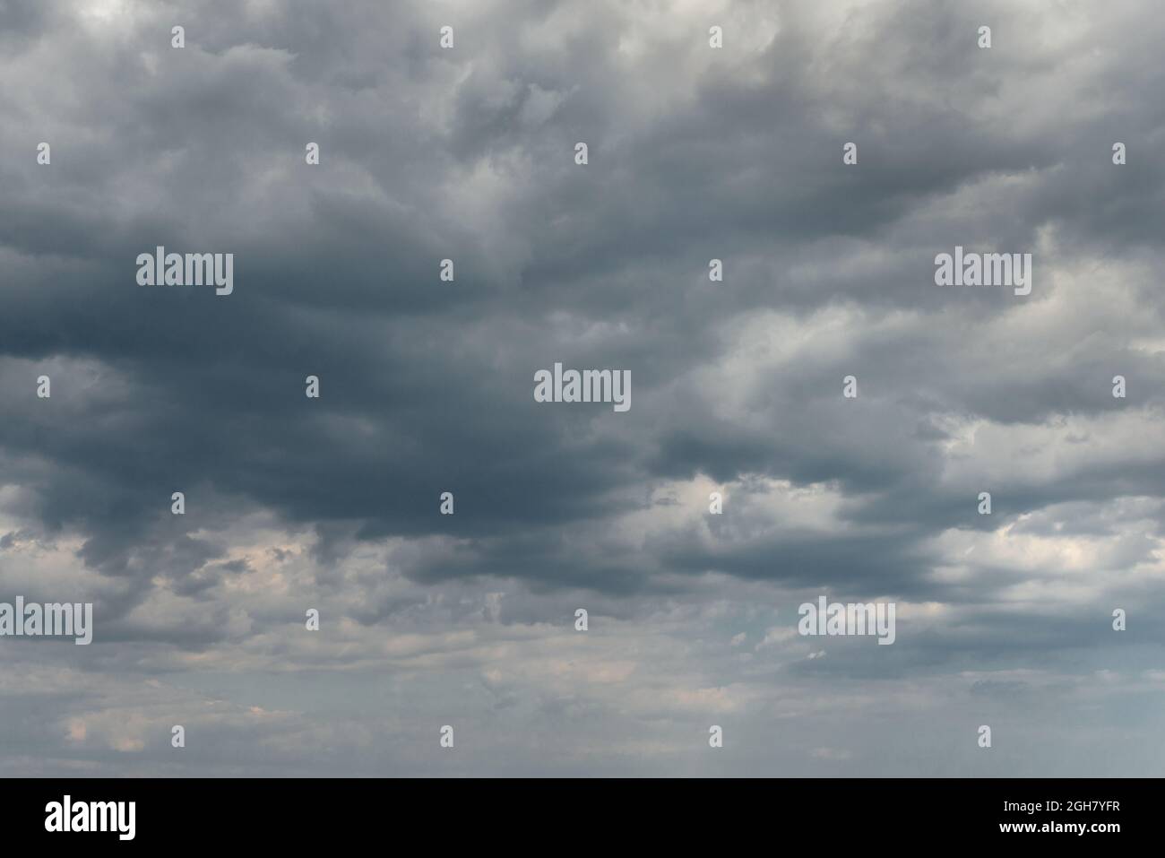Dark blue stormy cloudy sky. Dramatic Sky Background Stock Photo - Alamy
