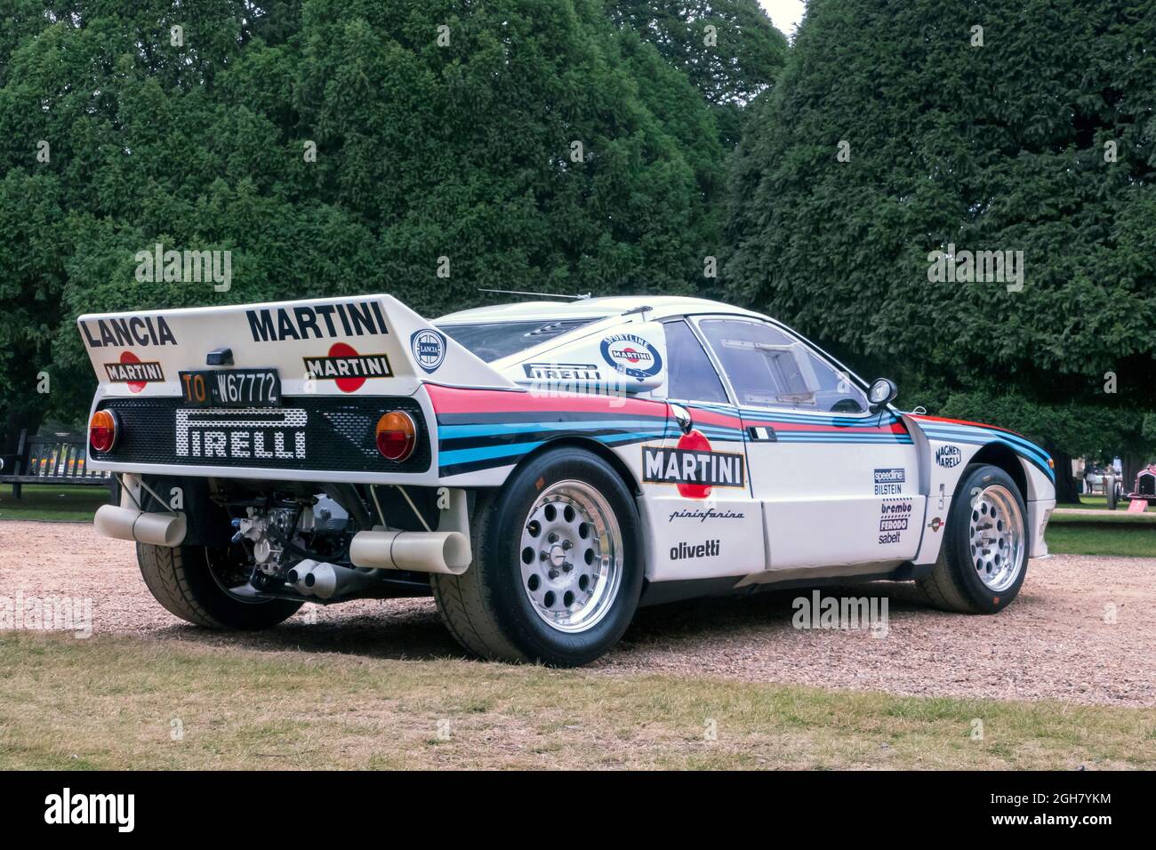 1983 Lancia 037 Rally car at the Hampton Court Concours D' Elegance 2021 Stock Photo
