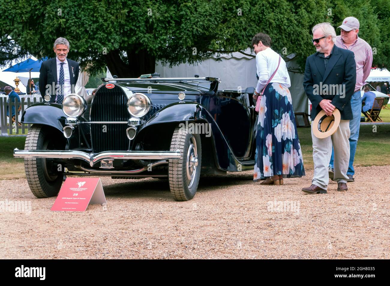 1935 Bugatti Type 57 Stalvio at the Hampton Court Concours D' Elegance 2021 Stock Photo