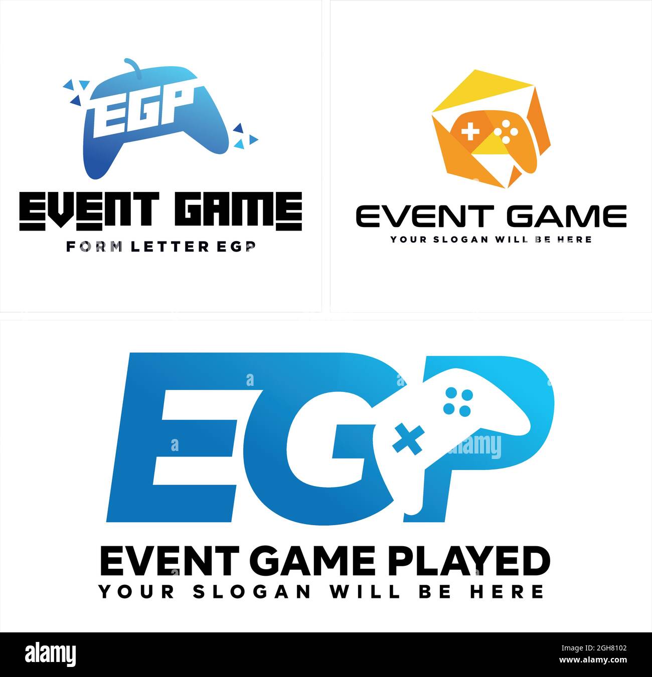 Game recreation joystick logo design Stock Vector Image & Art Alamy