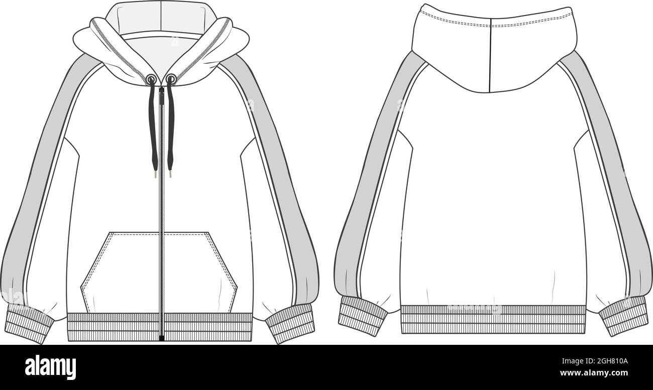 Hoodie flat drawing hotsell