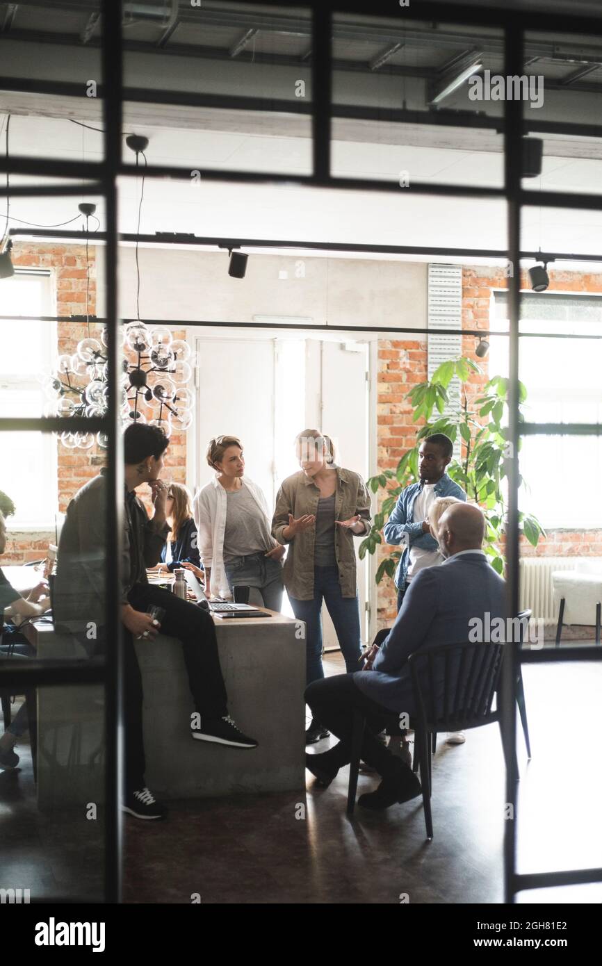 Business people discussing in meeting at office Stock Photo