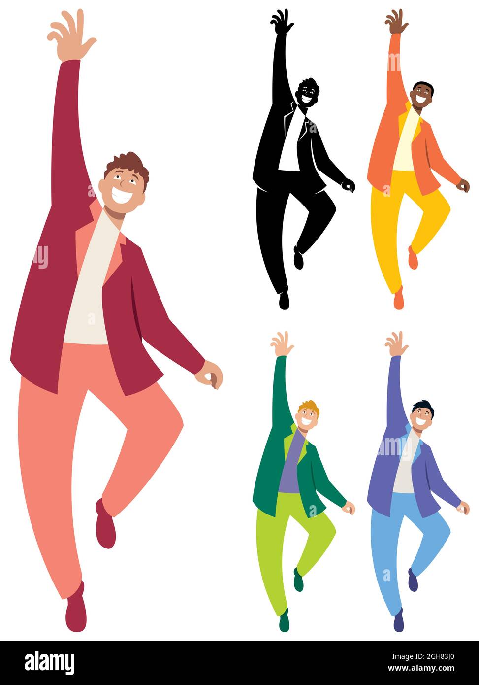 Man Reaching Up Silhouette PNG Transparent SVG Vector