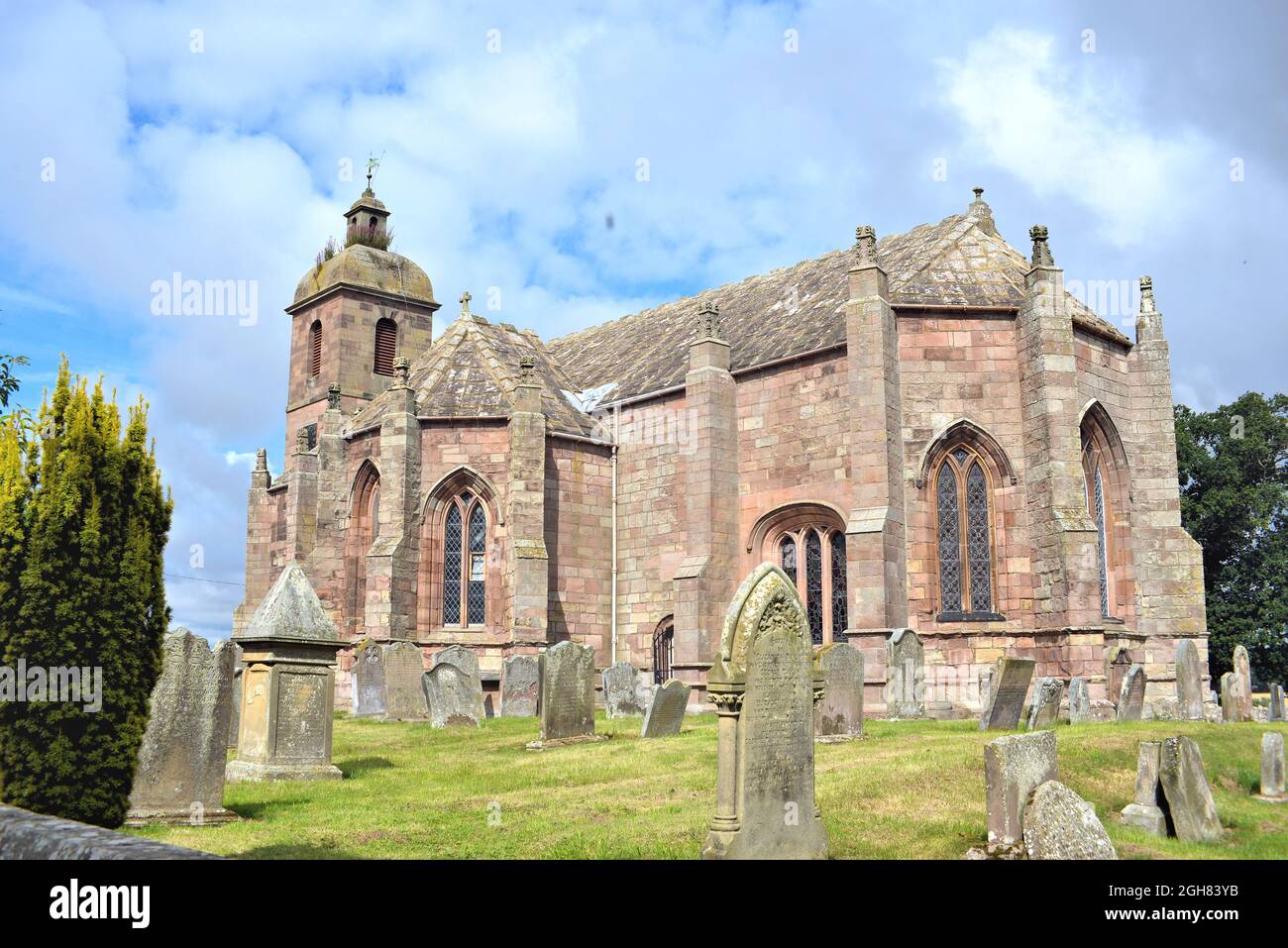 Ladykirk Parish Church (Our Lady of the Steill), Berwickshire, Scottish Borders Stock Photo