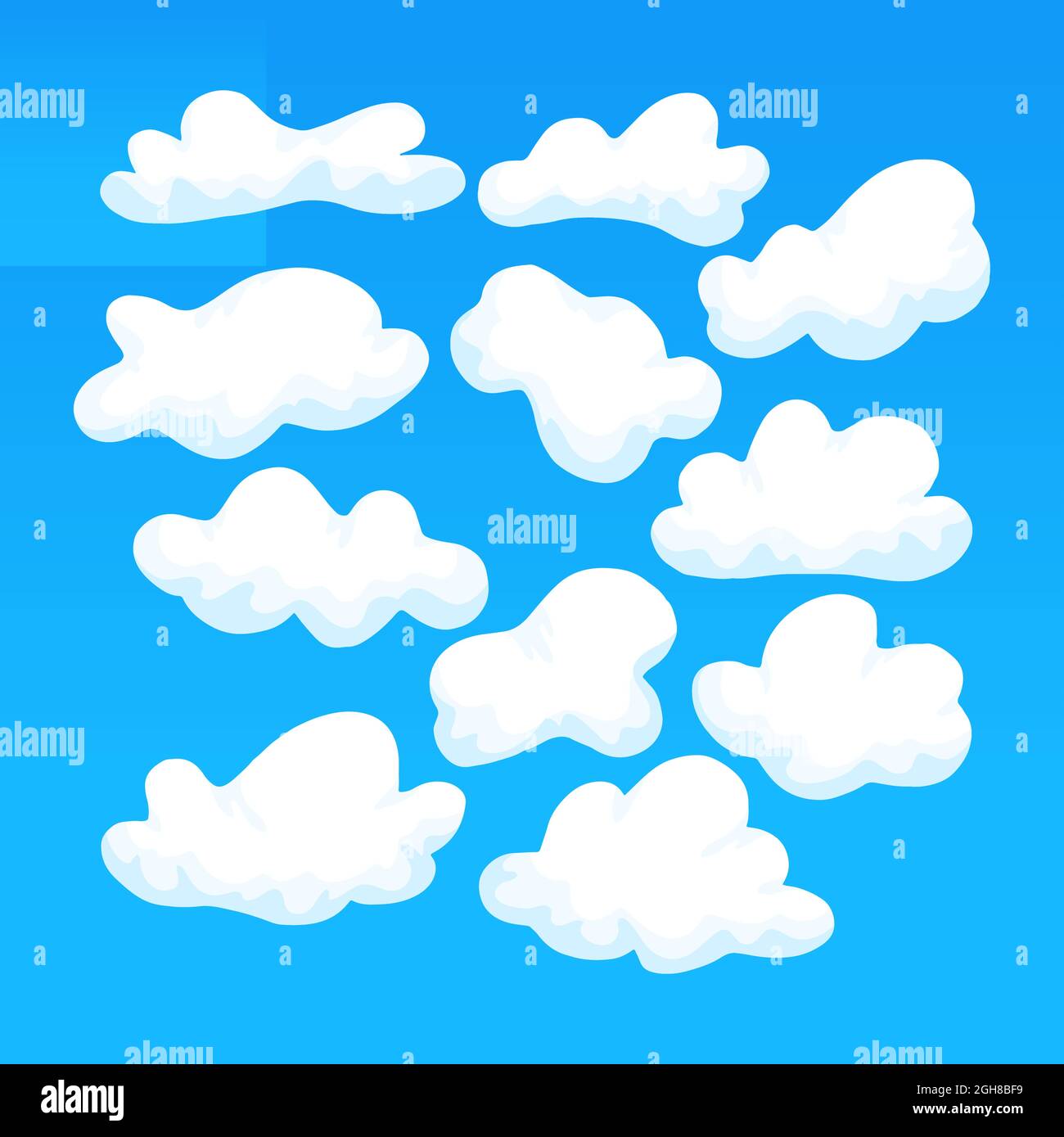 Cartoon clouds set Vector illustration Stock Vector Image & Art - Alamy