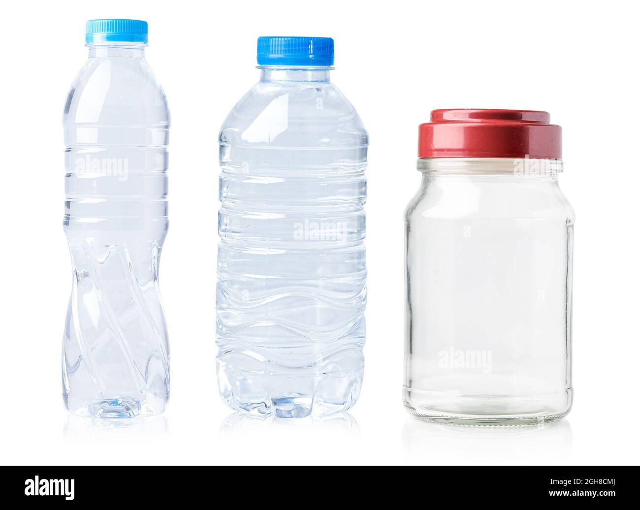 Plastic water bottle isolated on white background with clipping path ...