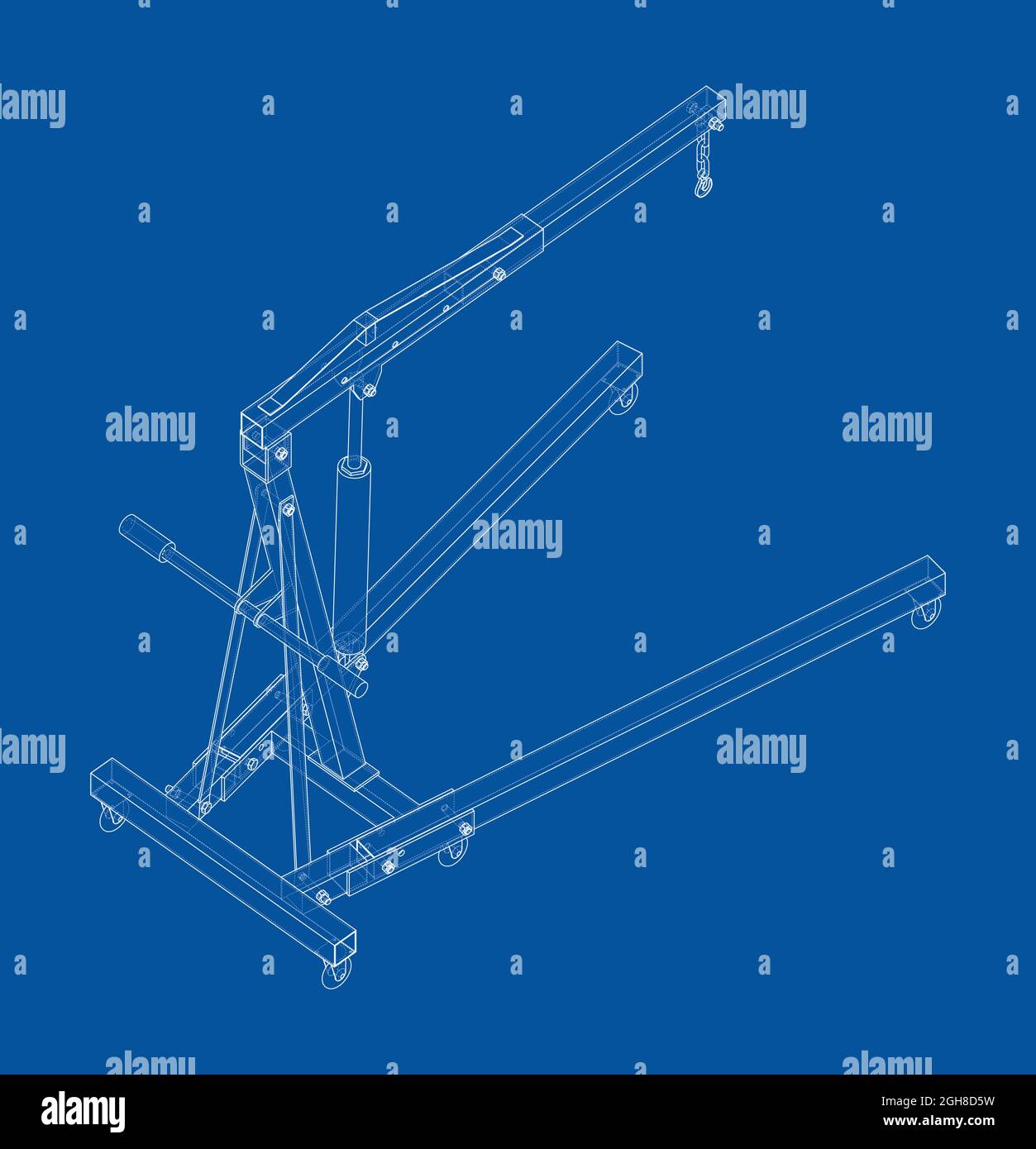 Automotive hoist Stock Vector Images - Alamy