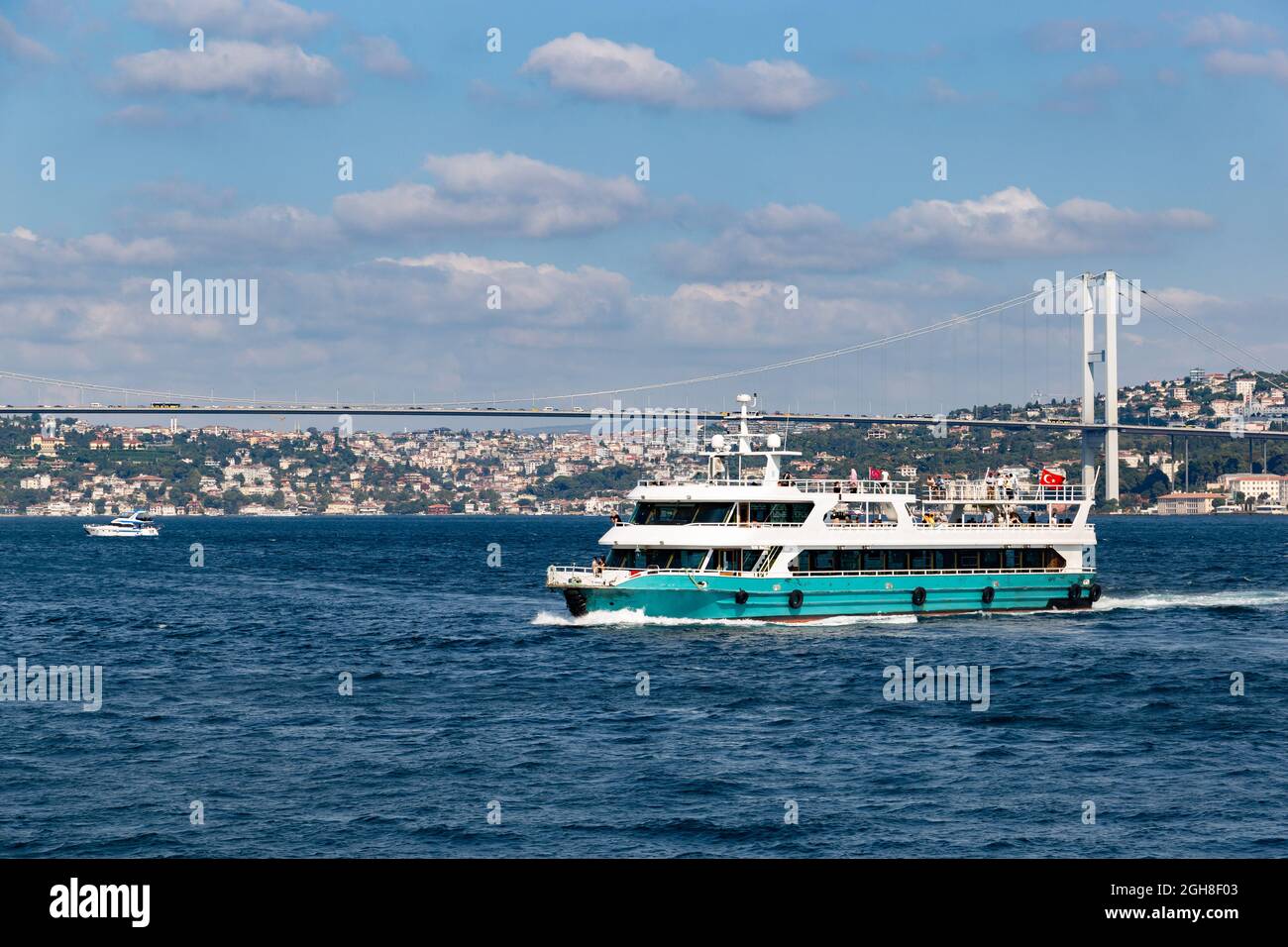Passenger ferry in Bosphorus strait. One of Symbols of istanbul Stock ...