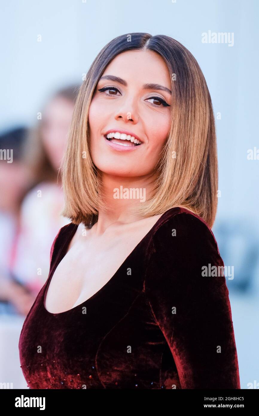 The Palazzo del Cinema, Lido di Venezia, Venice, Italy. 5th Sep, 2021. Serena Rossi poses on the red carpet for LOST ILLUSIONS during the 78th Venice International Film Festival. Picture by Credit: Julie Edwards/Alamy Live News Stock Photo