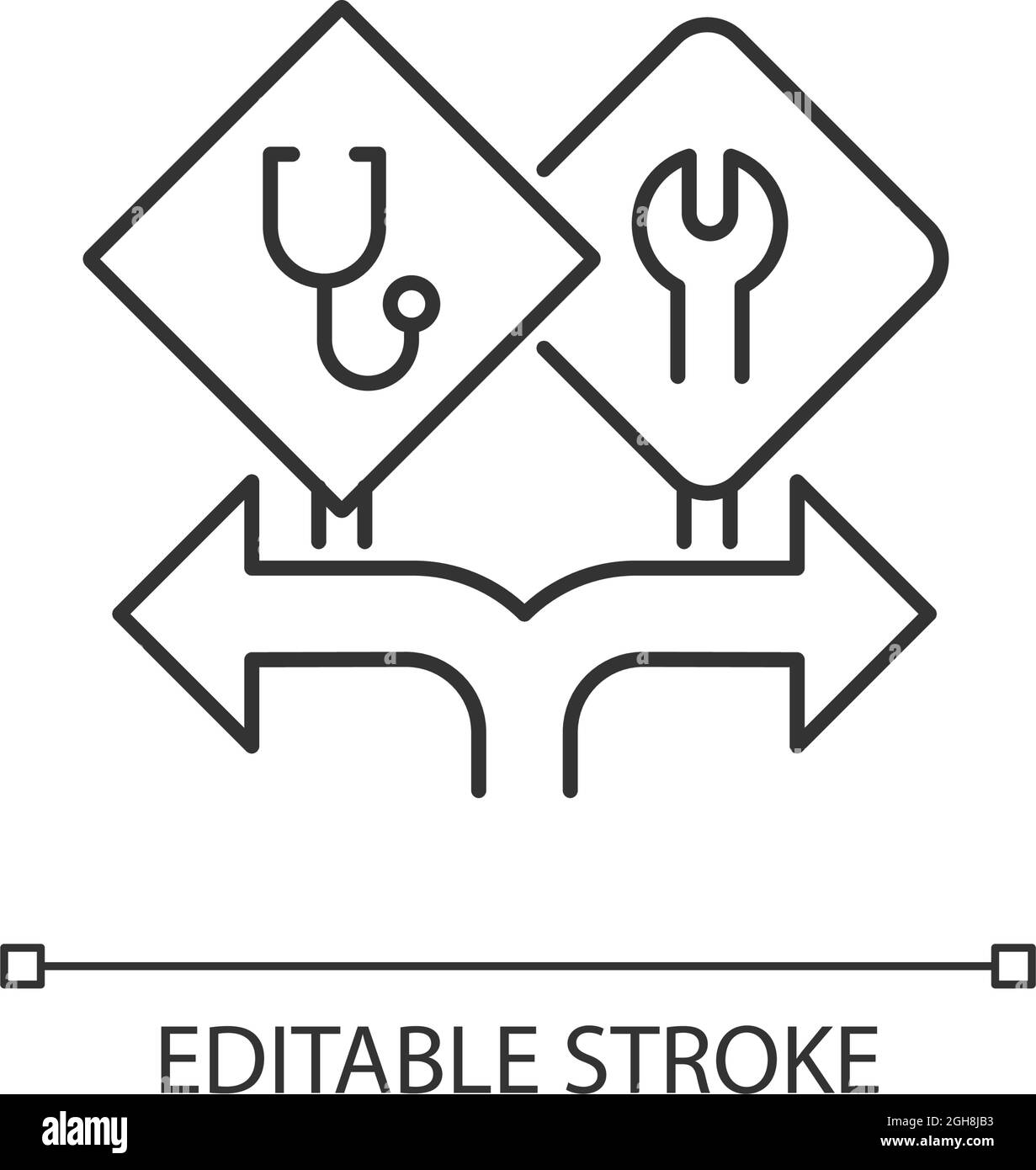 Freedom of choice linear icon Stock Vector Image & Art Alamy