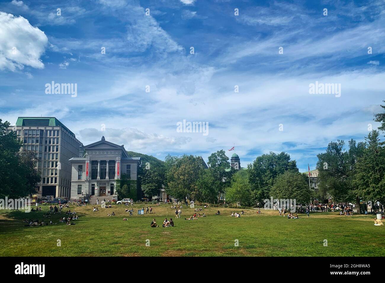 Back to School in September 2021 in McGill Universty campus, Montreal, QUebec, Canada Stock Photo