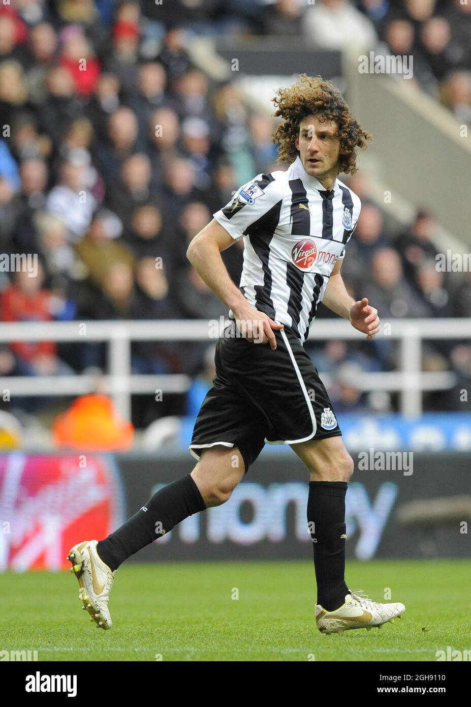 Fabricio Coloccini of Newcastle United during the Barclays Premier League soccer match between Newcastle Utd and Chelsea at St. James' Park in Newcastle, United Kingdom on February 02, 2013. Stock Photo