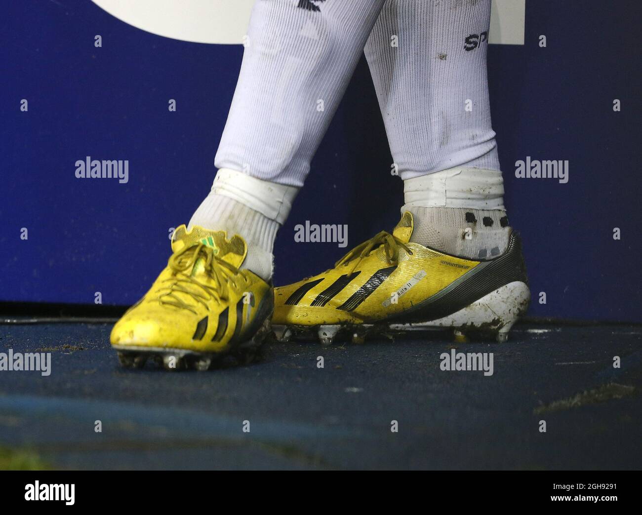 Tottenham's Gareth Bale's boots..Tottenham Hotspur v Inter Milan- Europa  League - Last 16- White Hart Lane, London- 70313 Stock Photo - Alamy