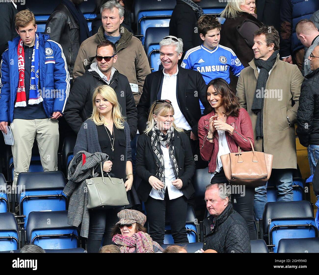 Holly Willoughby, Phillip Schofield and Christine Bleakley watch the
