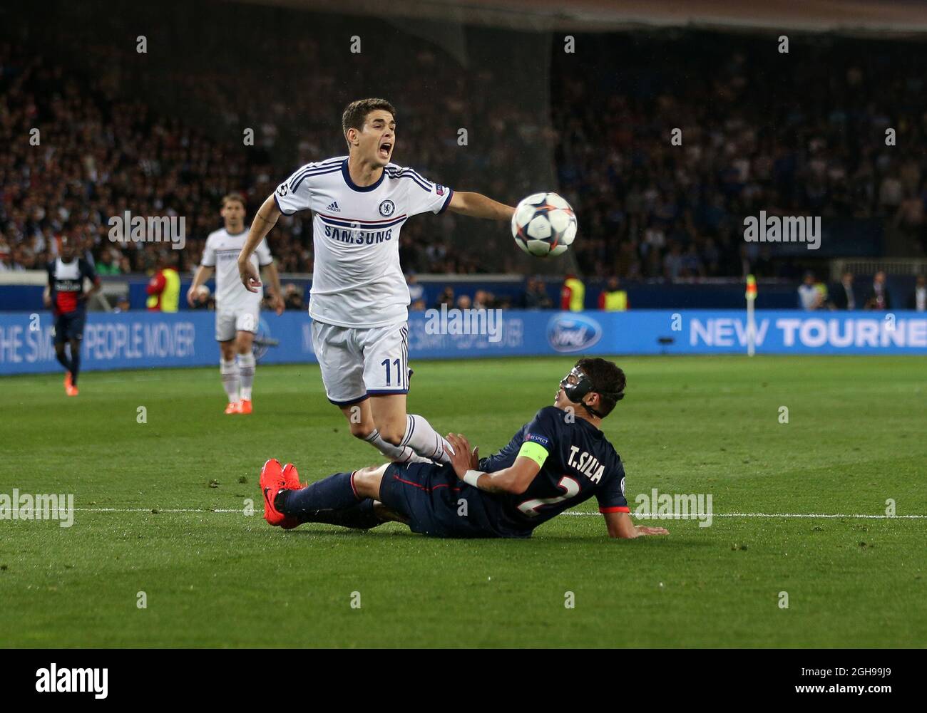 Affiche Match Chelsea & Brésil - Thiago Silva - PSG - 2022
