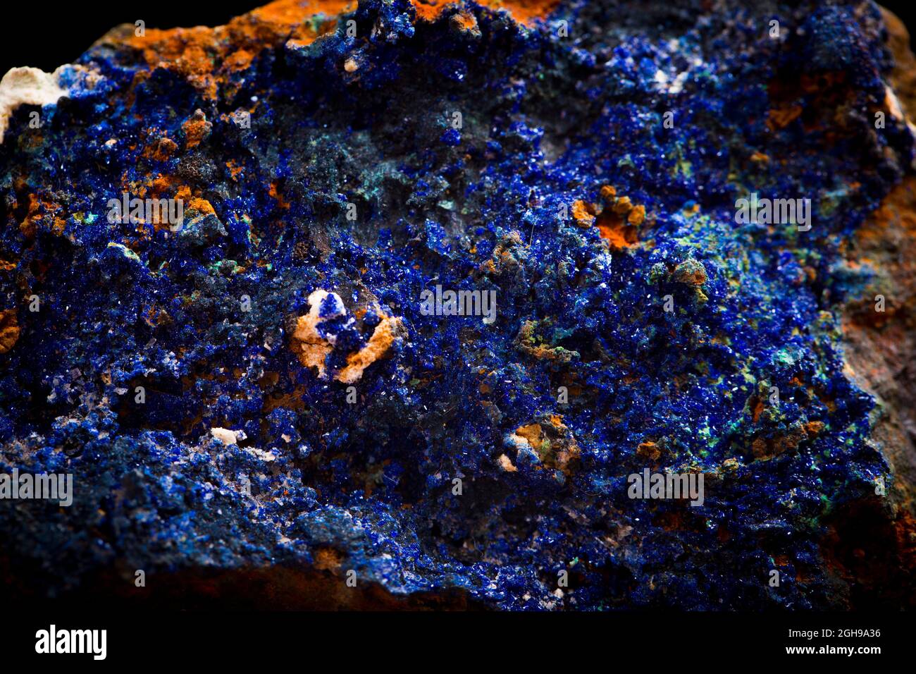 azurite mineral specimen stone rock geology gem crystal Stock Photo - Alamy