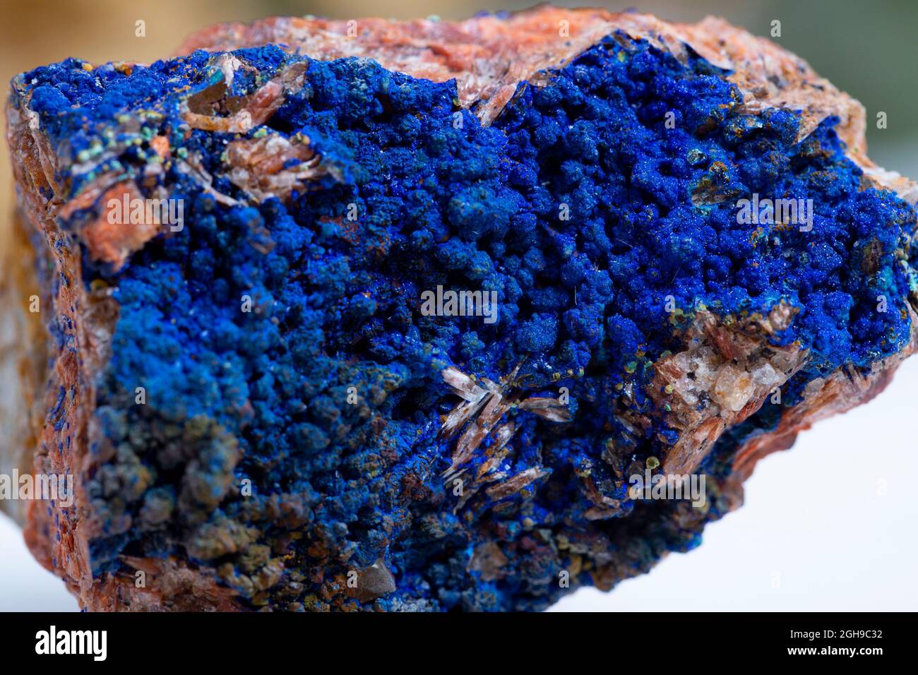 azurite mineral specimen stone rock geology gem crystal Stock Photo - Alamy